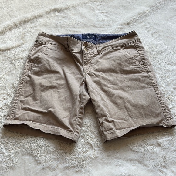 American Eagle Outfitters Cotton Breige Cargo Shorts Size 4 - Picture 1 of 7